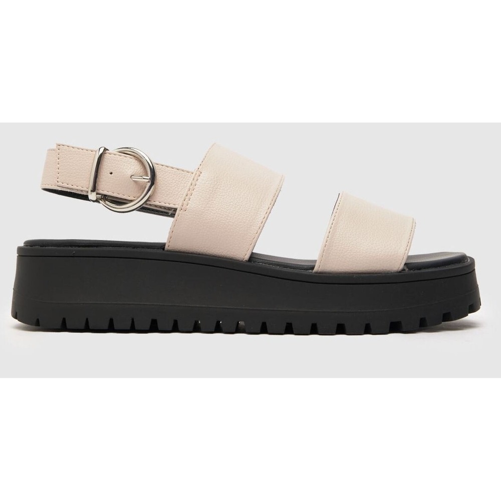 Women's Natural Schuh Tanya Tala Chunky Flatform Platform Sandals Size 6/39 - Picture 2 of 2